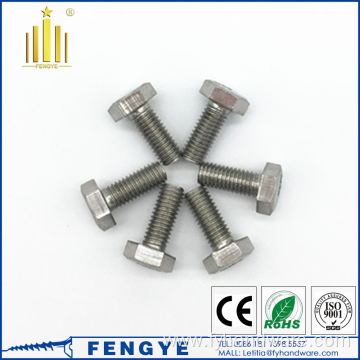 high quality DIN933 titanium hexagon head screws